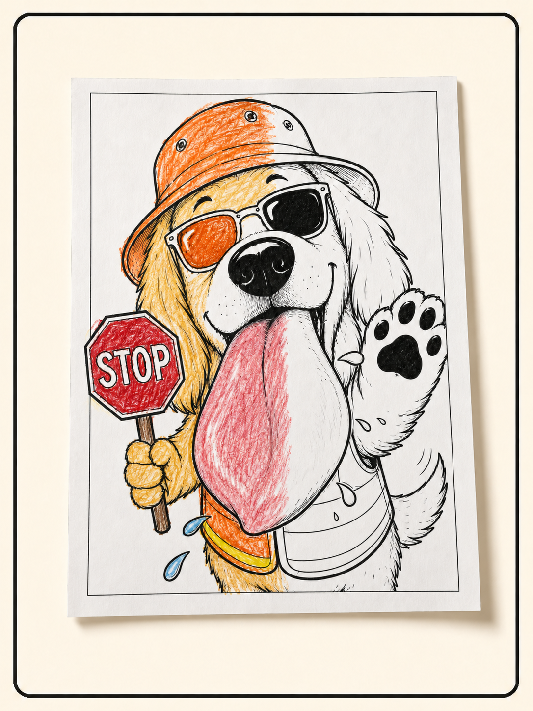 Toby Colouring Pages